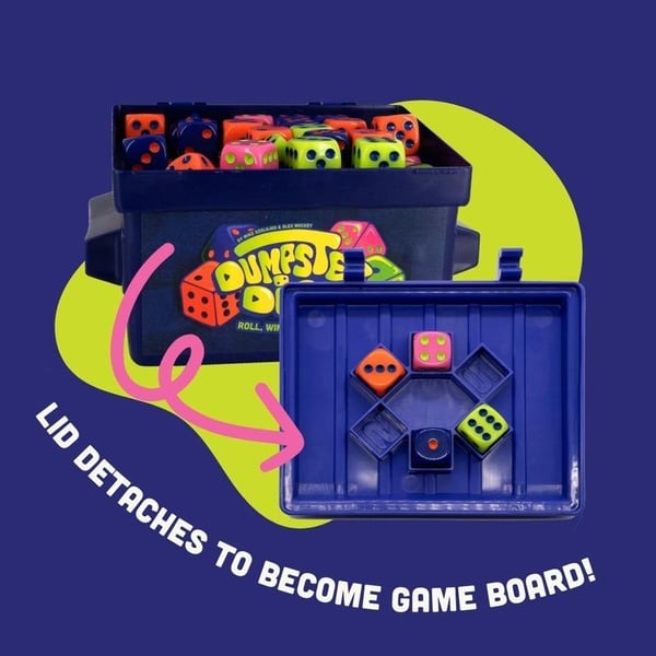 Dumpster Dice Board Game - Fast-Paced Family Dice Game