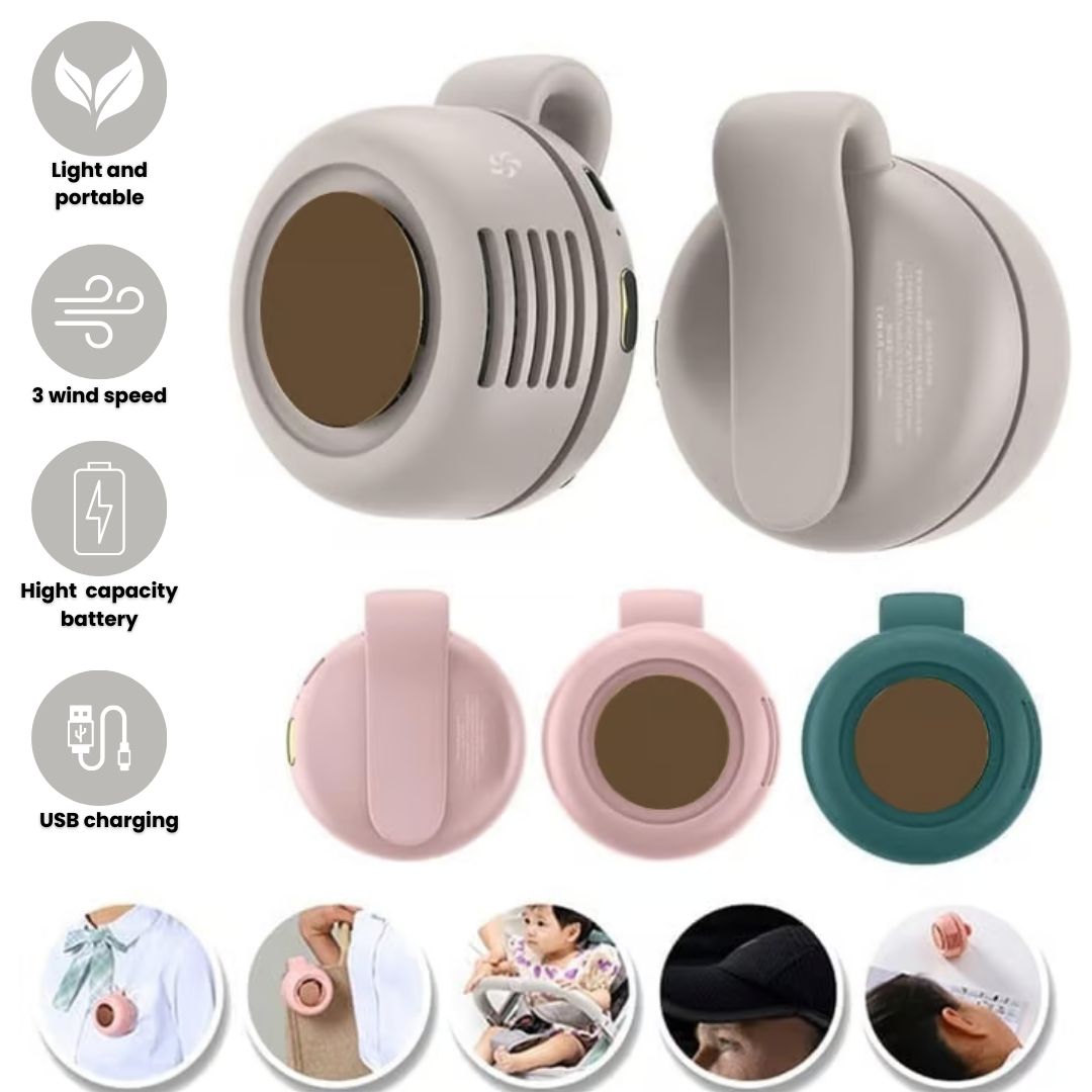 Beat the Heat with Portable Silent Mini Bladeless Fan - Summer’s Must-Have!