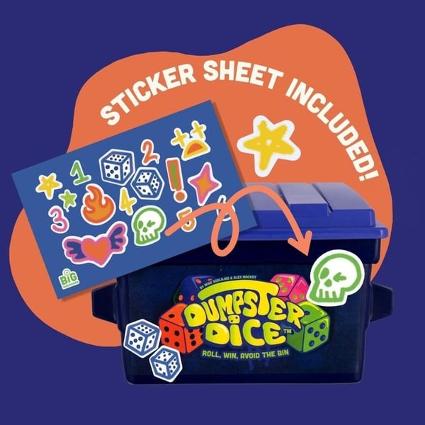 Dumpster Dice Board Game - Fast-Paced Family Dice Game