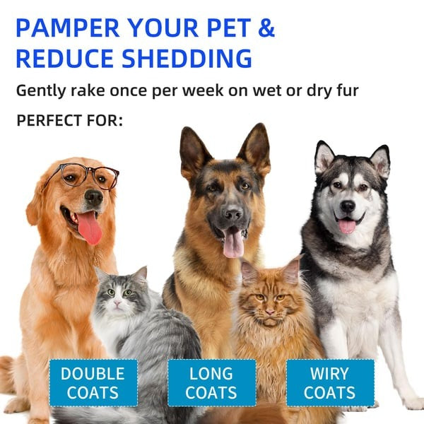 2-in-1 Pet Grooming and Massage Brush with Spray Mode