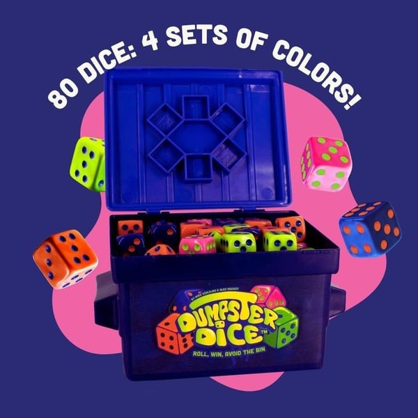 Dumpster Dice Board Game - Fast-Paced Family Dice Game