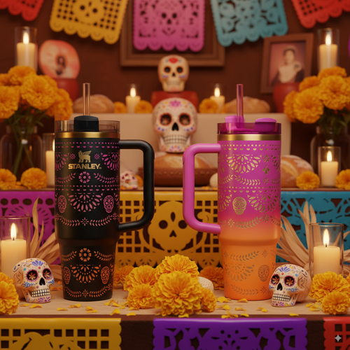 40oz Día de Muertos Celebration Tumbler