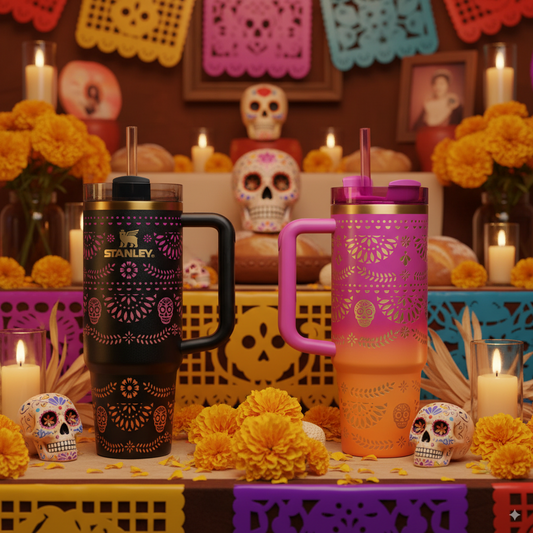 40oz Día de Muertos Celebration Tumbler