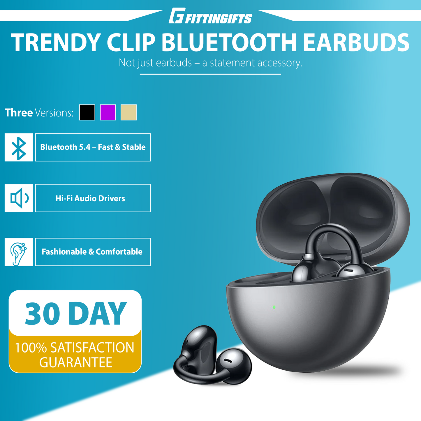LAST DAY 50% OFF - Trendy Earclip Bluetooth Headphones