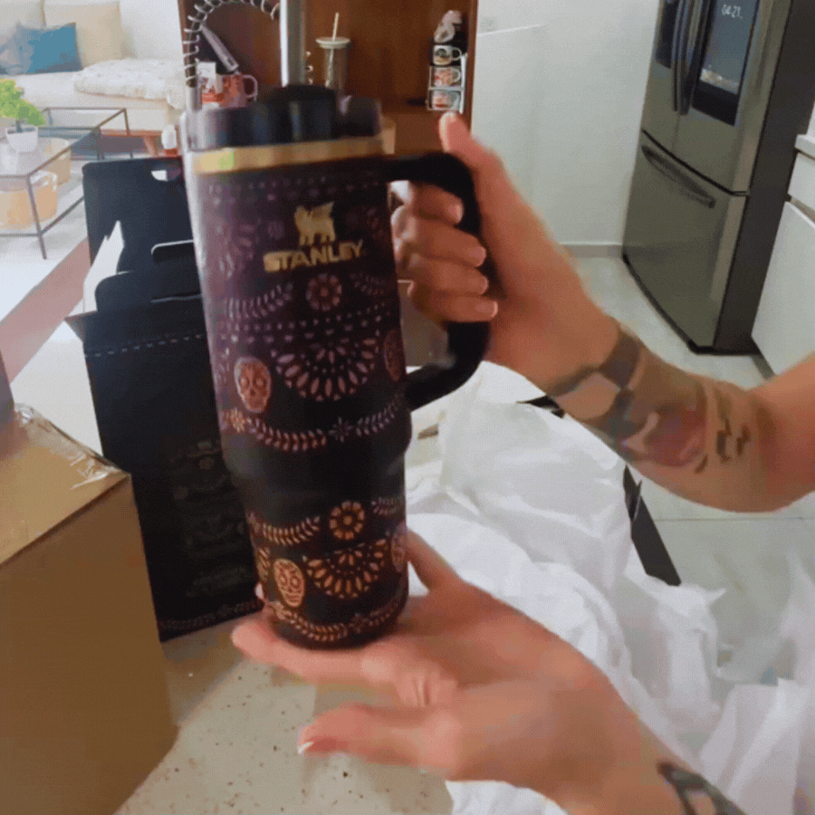 40oz Día de Muertos Celebration Tumbler