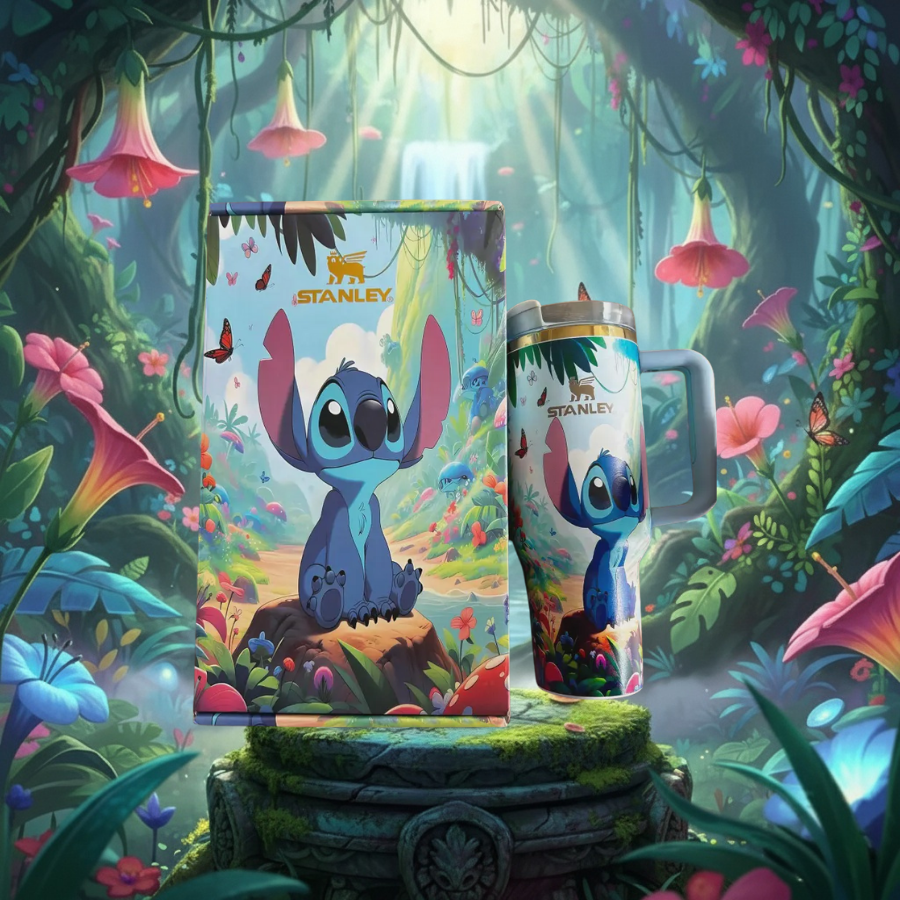 40oz Stitch Limited Tumbler with Straw&Topper