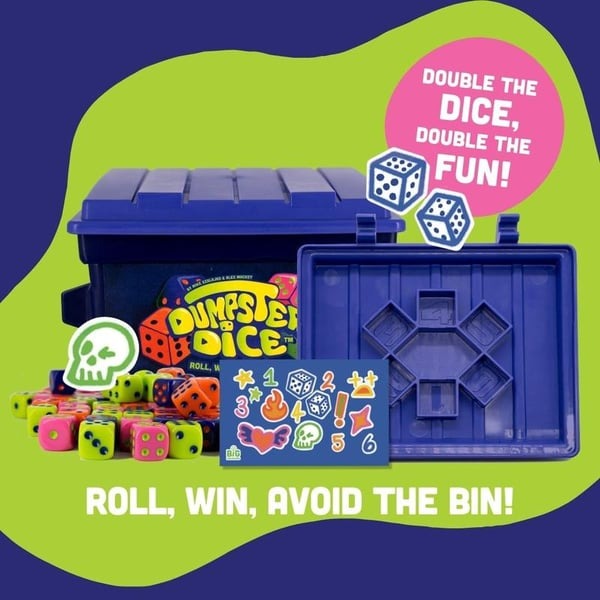 Dumpster Dice Board Game - Fast-Paced Family Dice Game