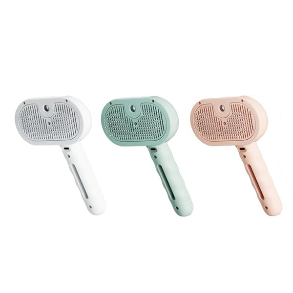 2-in-1 Pet Grooming and Massage Brush with Spray Mode