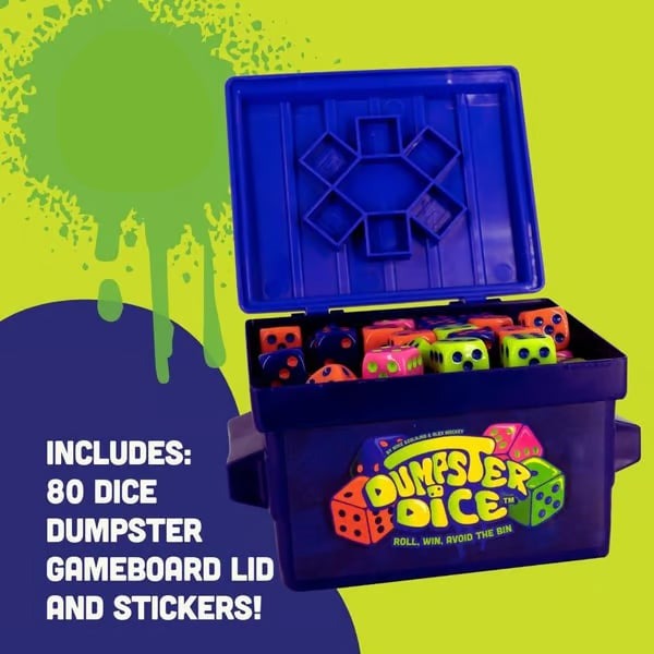 Dumpster Dice Board Game - Fast-Paced Family Dice Game