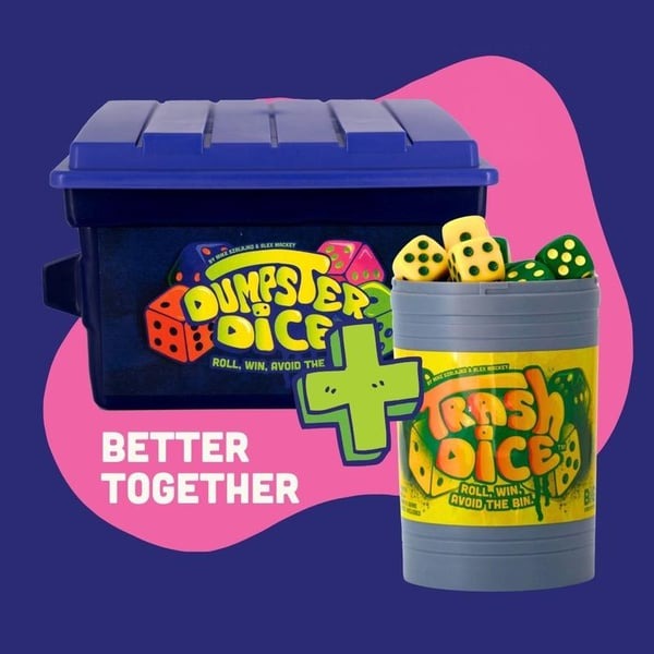 Dumpster Dice Board Game - Fast-Paced Family Dice Game