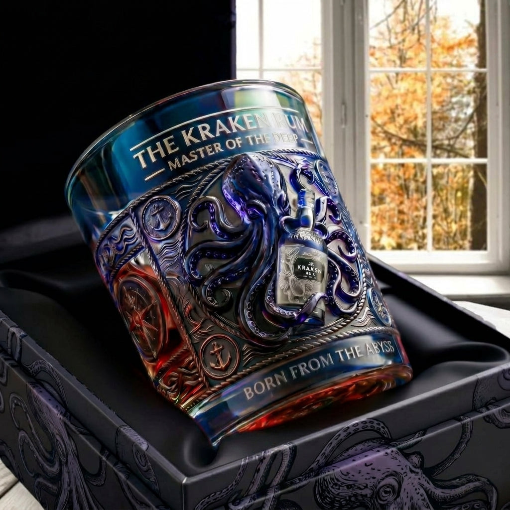 Kraken Nautical Rocks Glass