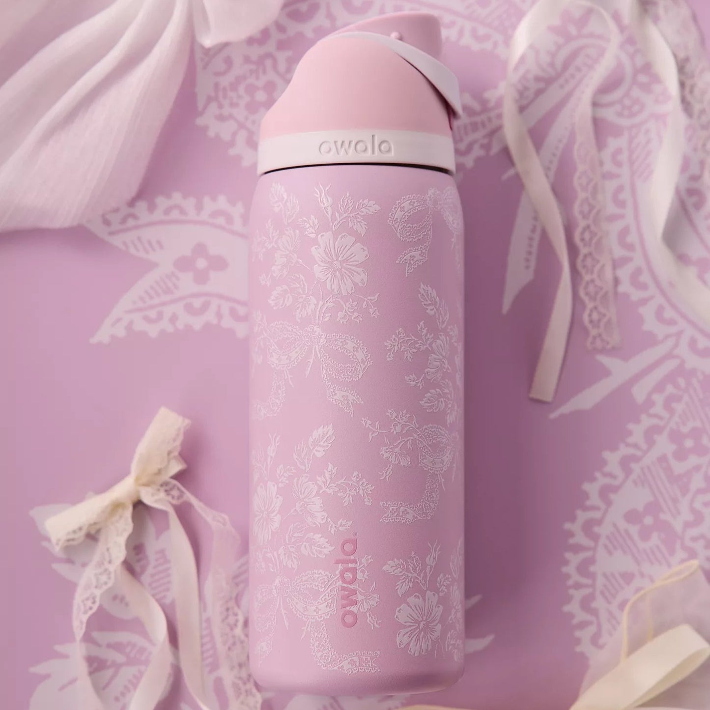 32oz Owala UO Ribbon Freesip Dupe Version