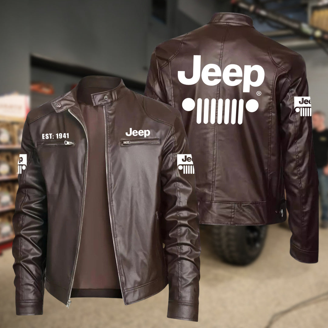 Leather Bomber Jacket - JP