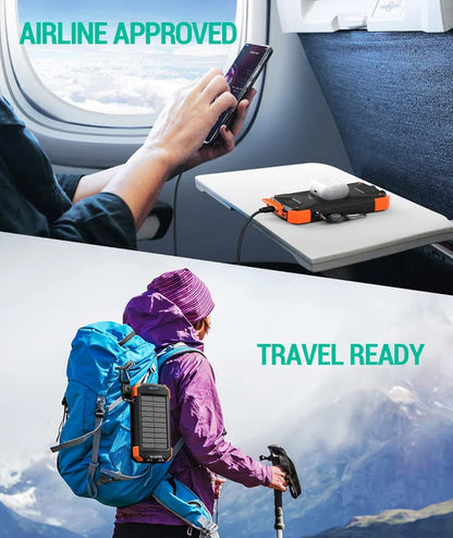 LAST DAY 50% OFF - 10000mAh Emergency Solar Power Bank
