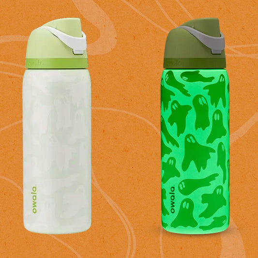 Boo-Ya 32oz Free Sip Bottle - Glow In The Dark Water Bottle