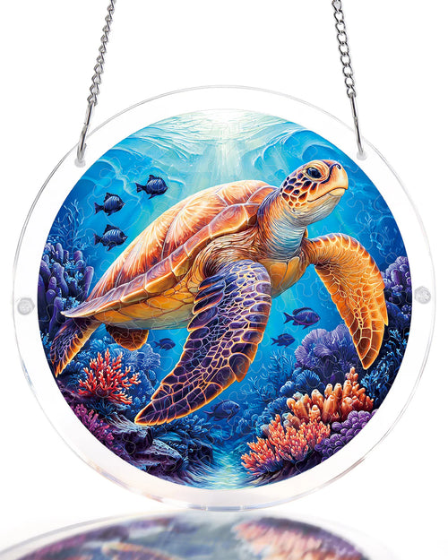 Starsea Turtle Light Puzzle Suncatcher