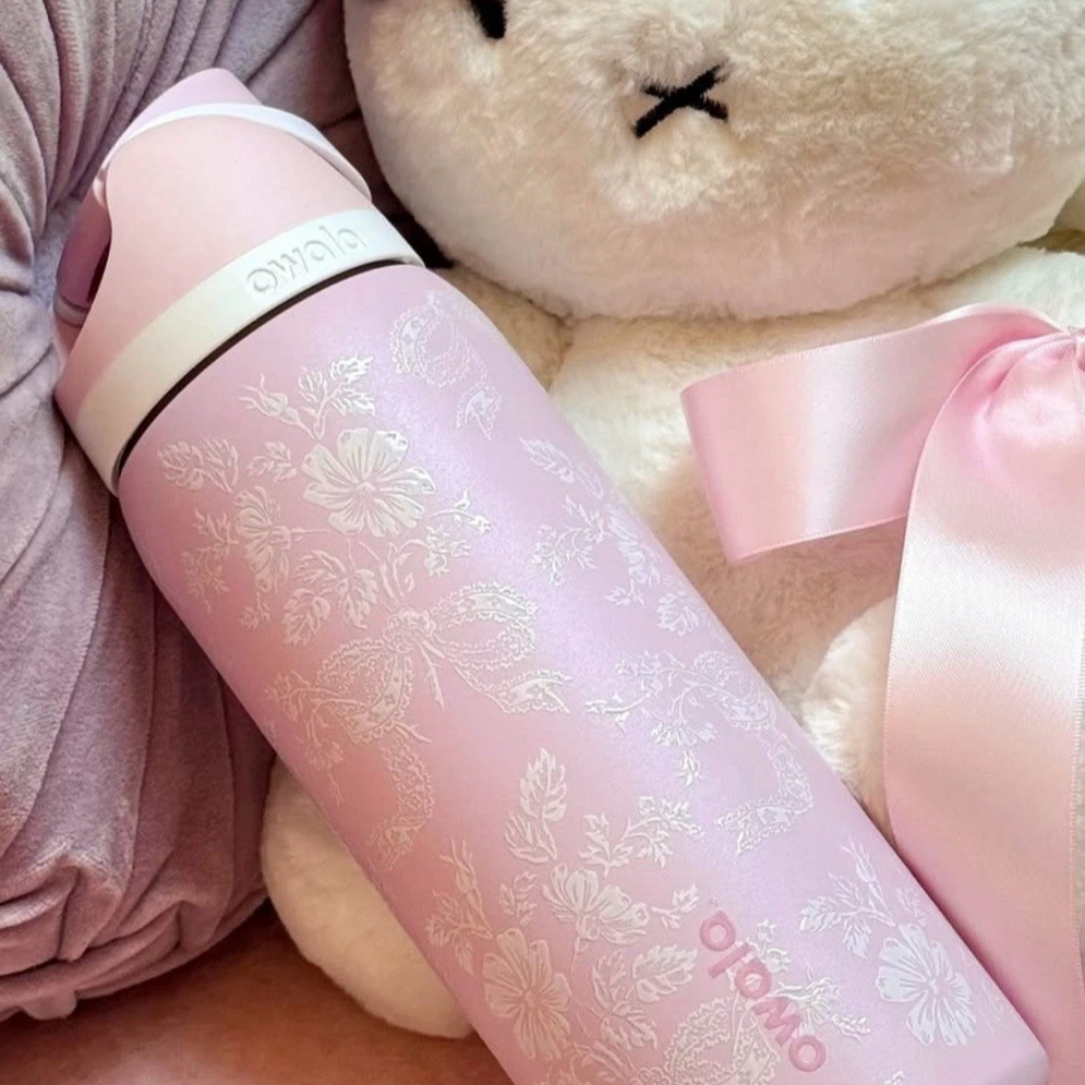 32oz Owala UO Ribbon Freesip Dupe Version