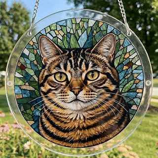 Personalized Pet Puzzle Suncatcher Happy Tails Edition