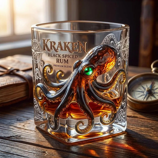 Kraken-Inspired Deep Sea Whiskey Glass