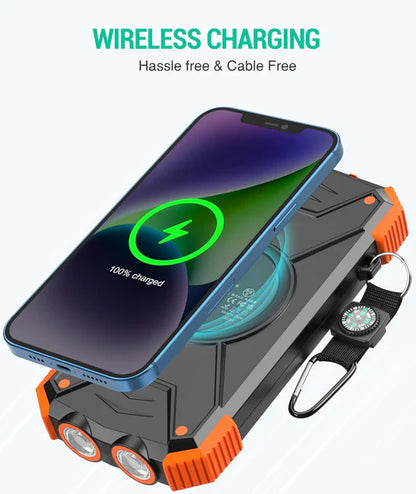 LAST DAY 50% OFF - 10000mAh Emergency Solar Power Bank
