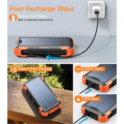 LAST DAY 50% OFF - 10000mAh Emergency Solar Power Bank