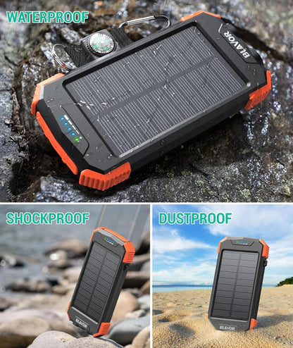 LAST DAY 50% OFF - 10000mAh Emergency Solar Power Bank