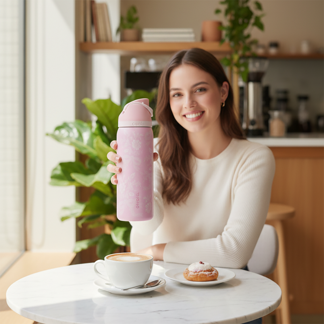 32oz Owala UO Ribbon Freesip Dupe Version