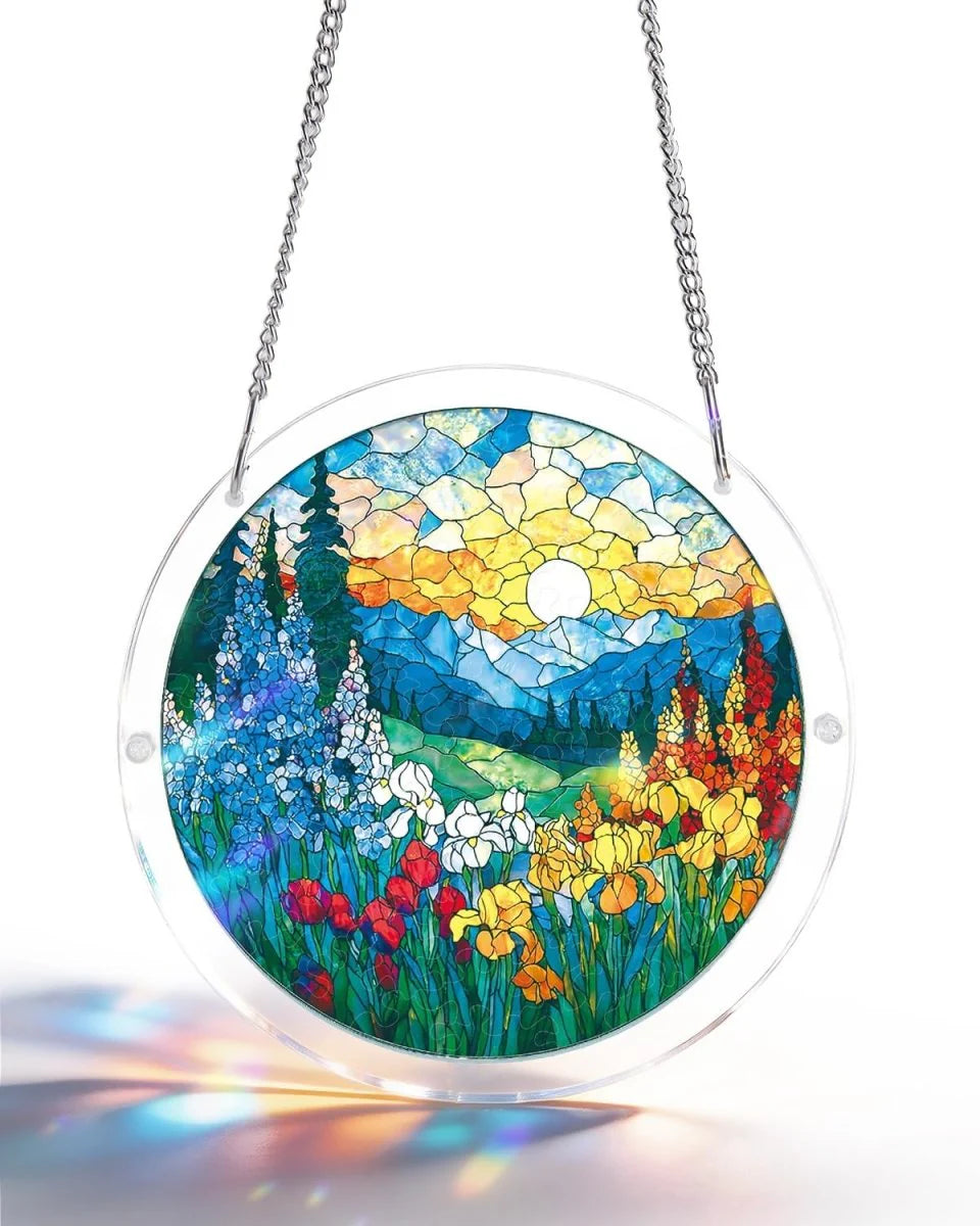 Dawn Blossom Sea Light Puzzle Suncatcher