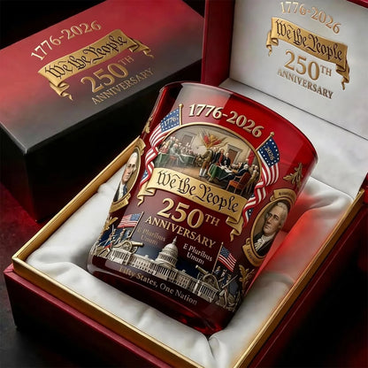 “We the People” 250th Anniversary Old Glory Glass