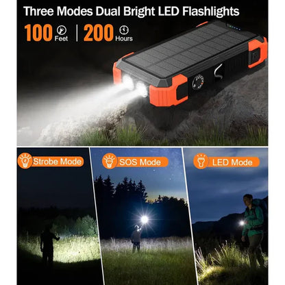 LAST DAY 50% OFF - 10000mAh Emergency Solar Power Bank