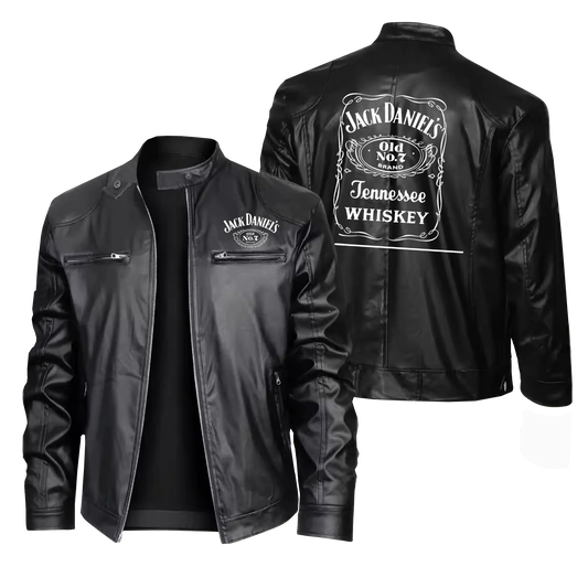 Leather Bomber Jacket JD