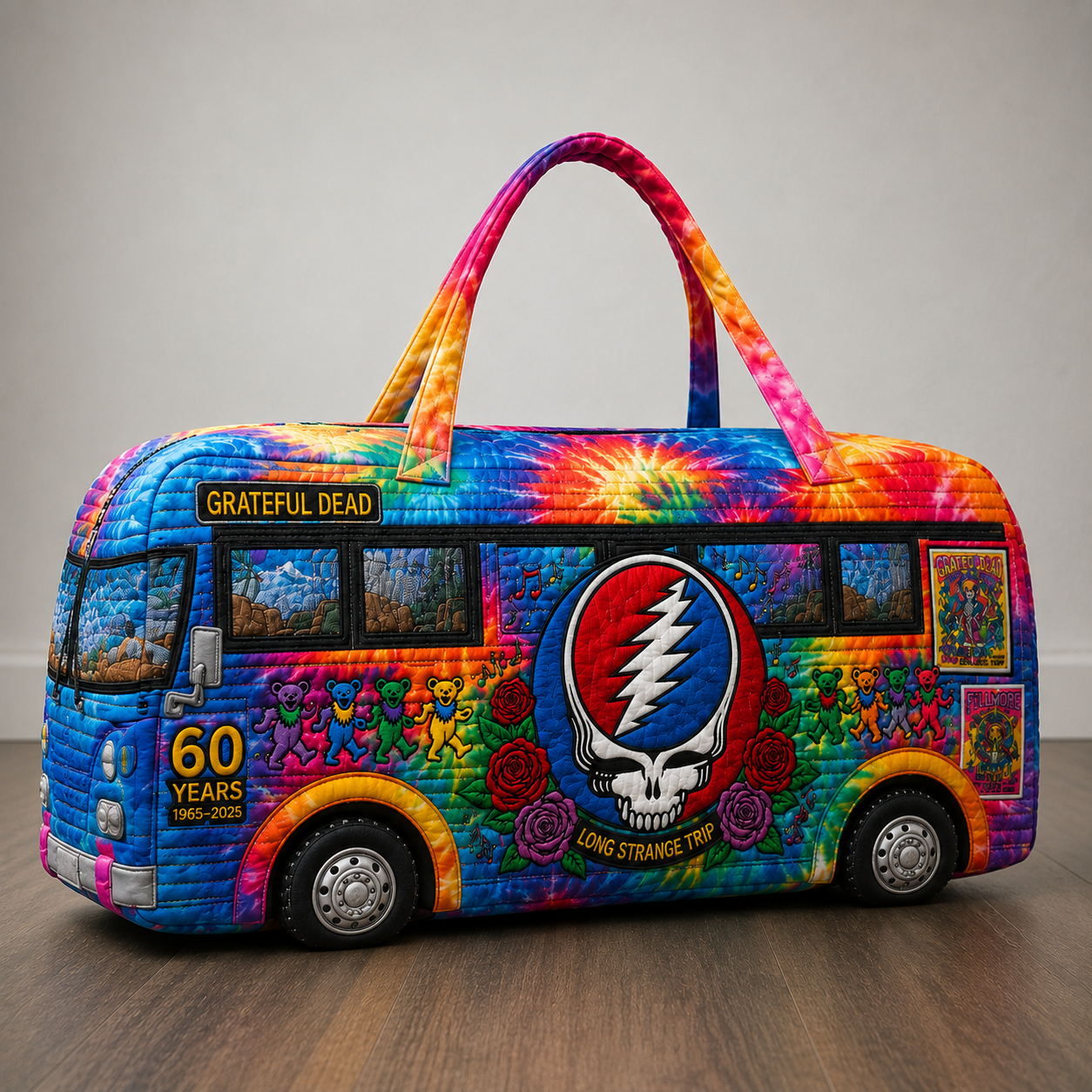 Grateful Dead 60th Anniversary Camper Van Bag Collector's Gift
