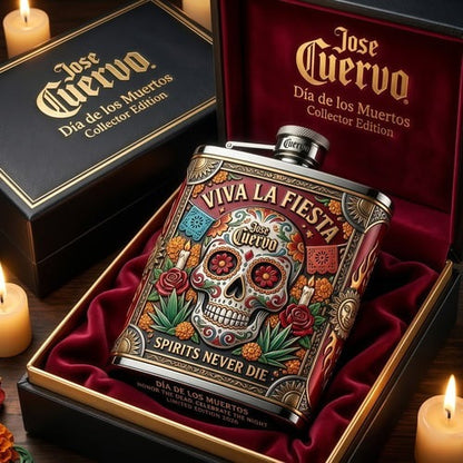 Day of the Dead Inspired Commemorative Flask