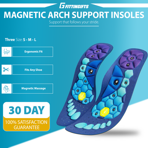 Magnetic Acupressure Insoles with Arch Support