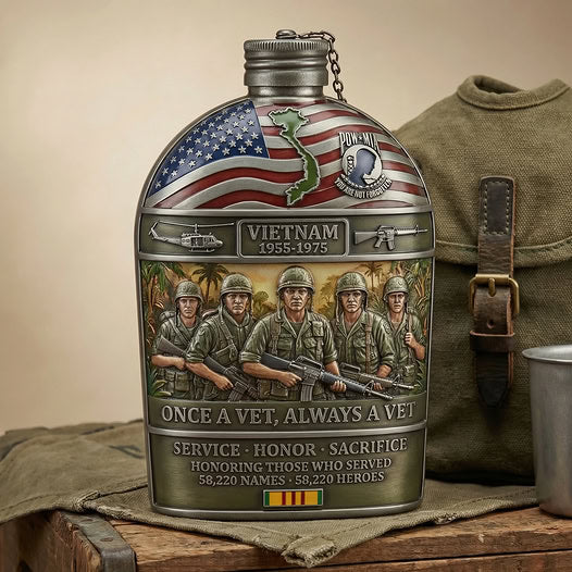 Once A Vet, Always A Vet Tribute Canteen