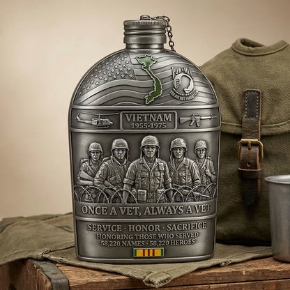 Once A Vet, Always A Vet Tribute Canteen