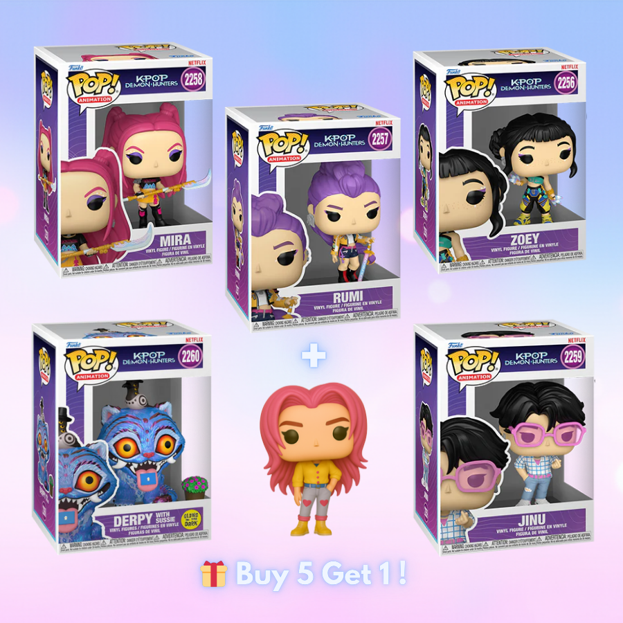 Set 5 of K.P.D.Hunters Figures - Free 1 Figure