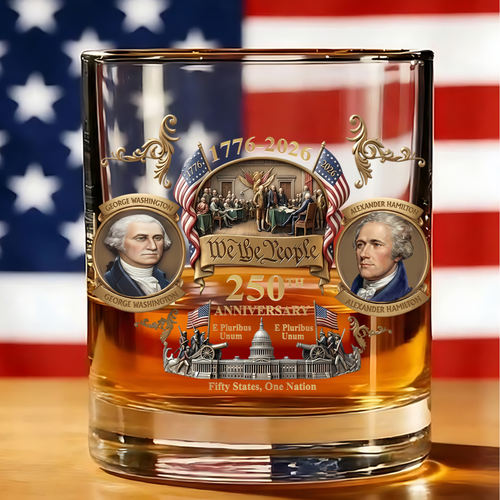 250th Anniversary “We The People” Whiskey Glass