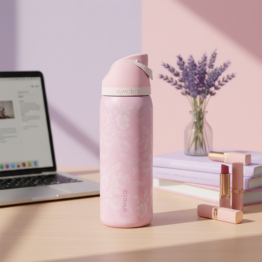 32oz Owala UO Ribbon Freesip Dupe Version