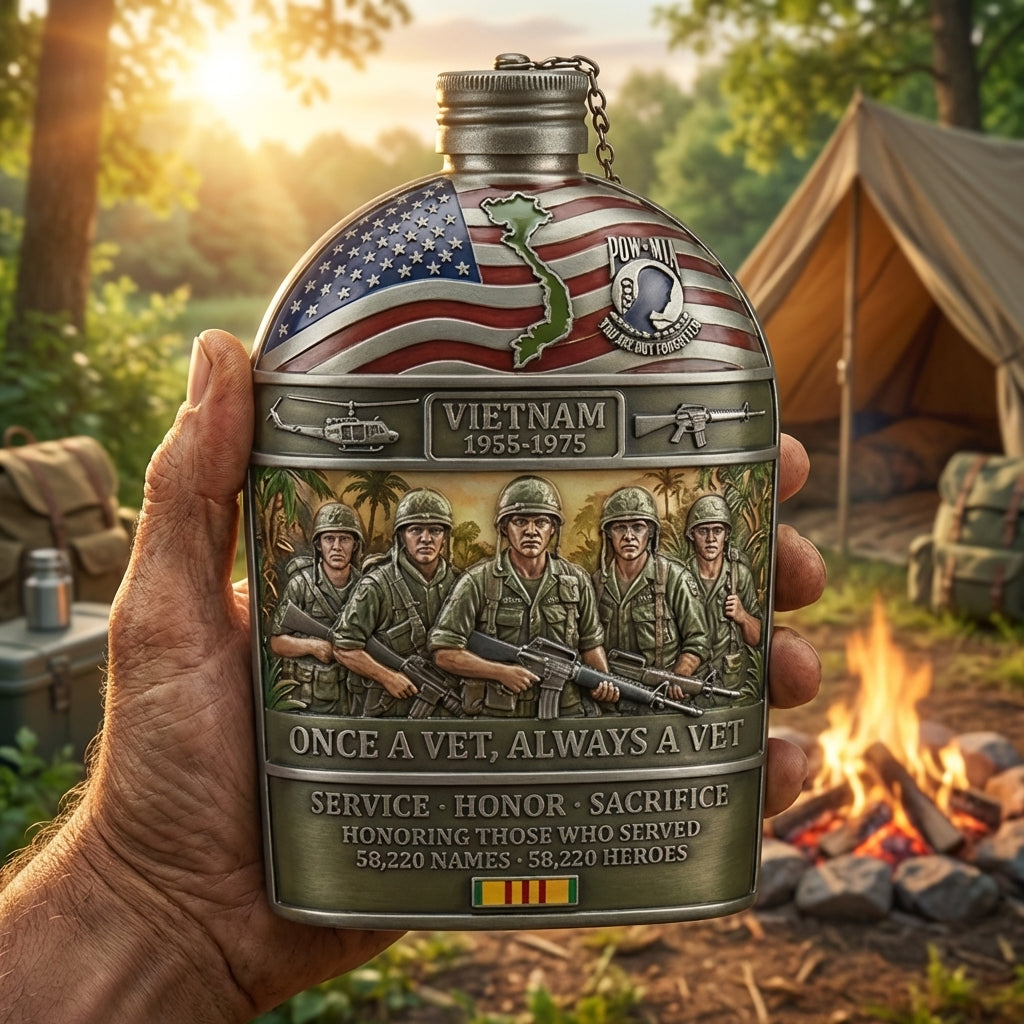 Once A Vet, Always A Vet Tribute Canteen