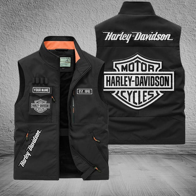 Personalized Motorcycles Outdoor Multi-Pocket Vest - HD