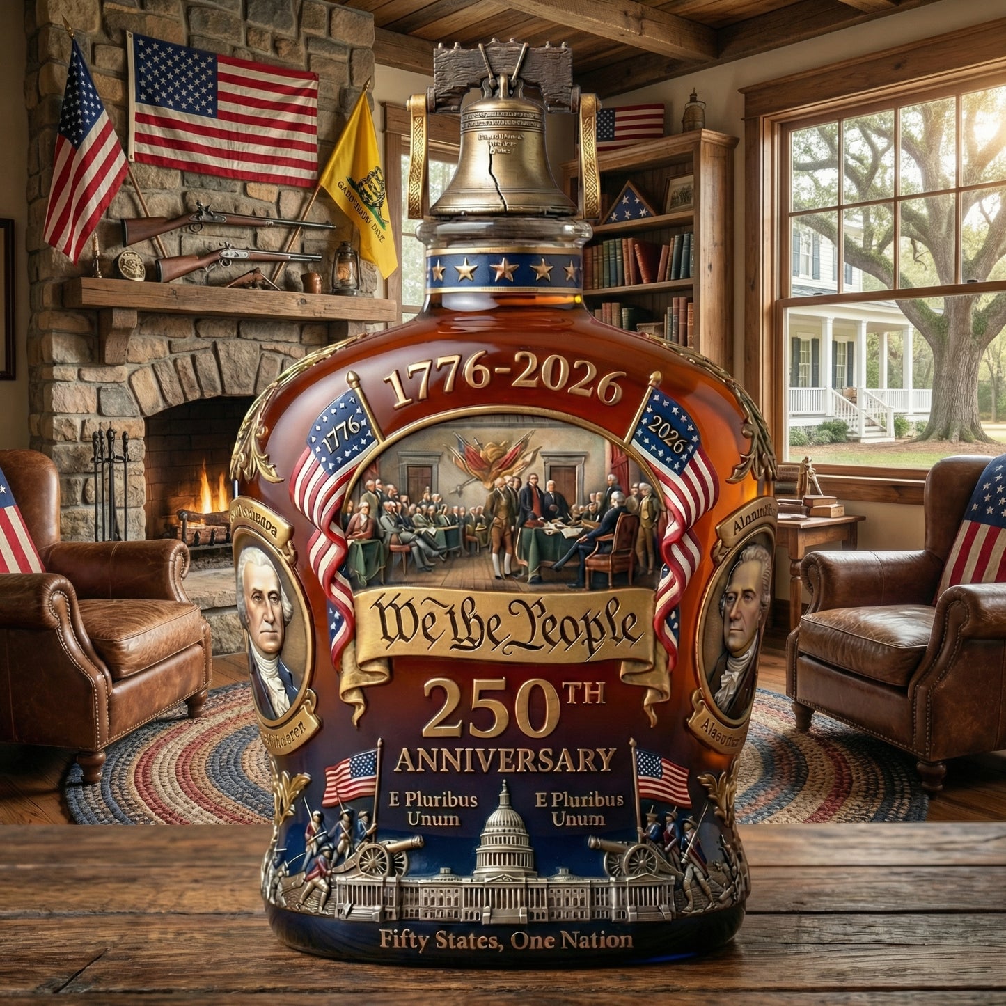America 250th Anniversary Whiskey Bottle