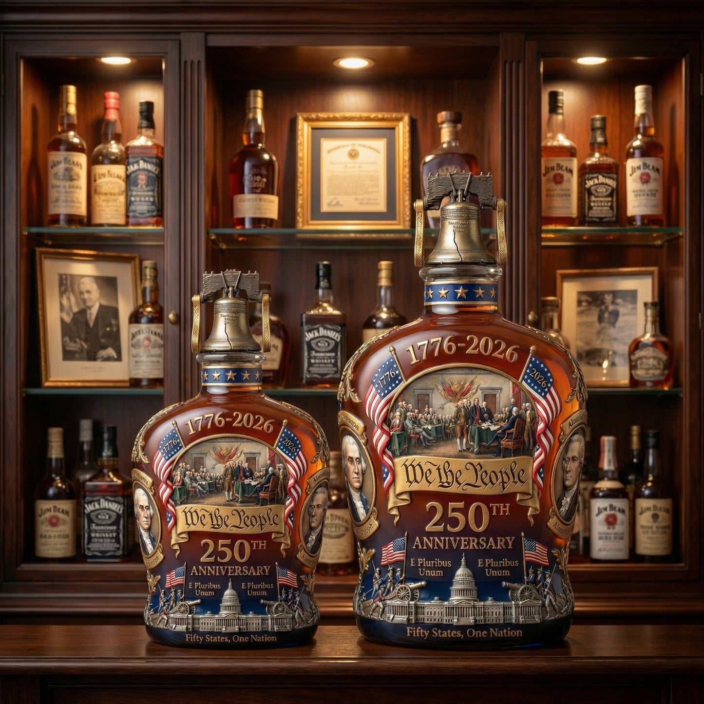 America 250th Anniversary Whiskey Bottle