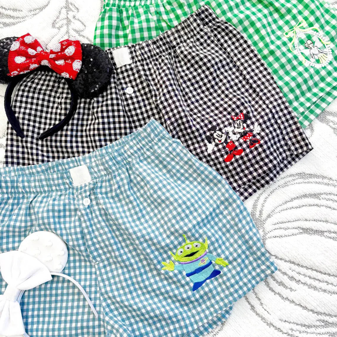 Disney Character Inspired Gingham Shorts