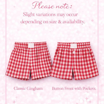Disney Character Inspired Gingham Shorts