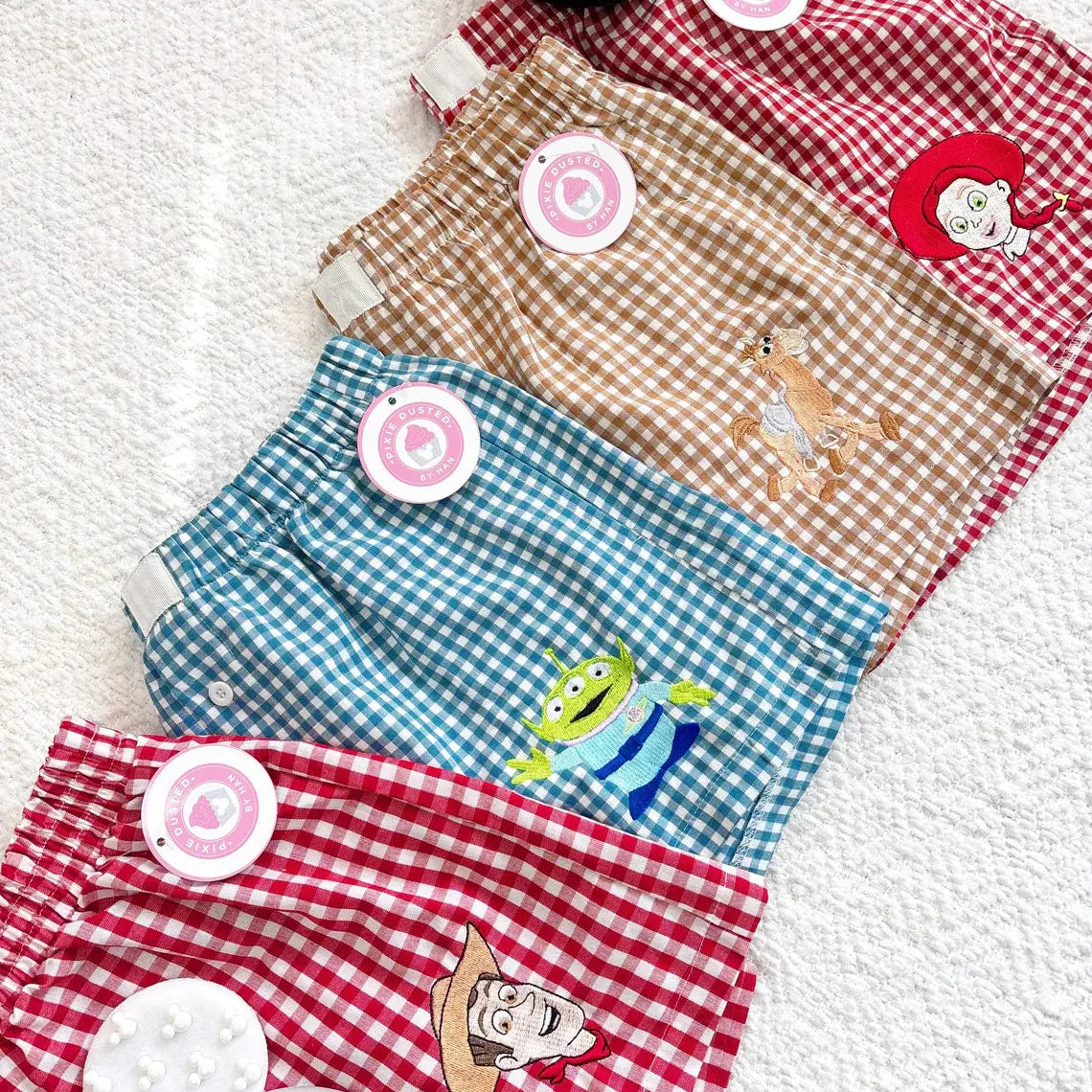 Disney Character Inspired Gingham Shorts