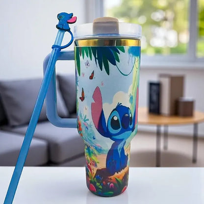 40oz Stitch Limited Tumbler with Straw&Topper