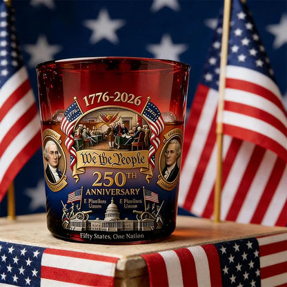 “We the People” 250th Anniversary Old Glory Glass