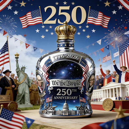 Starfield Edition “We The People” 250th Anniversary Patriotic Whiskey Bottle